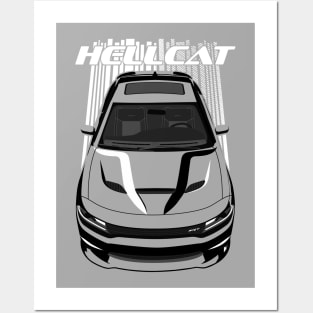 Charger Hellcat - Bright Transparent/Multi Color Posters and Art